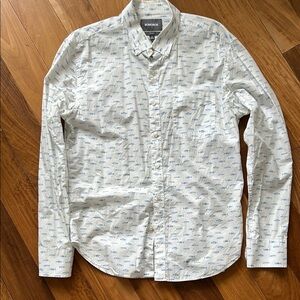 Bonobos White and Blue Men's Shirt